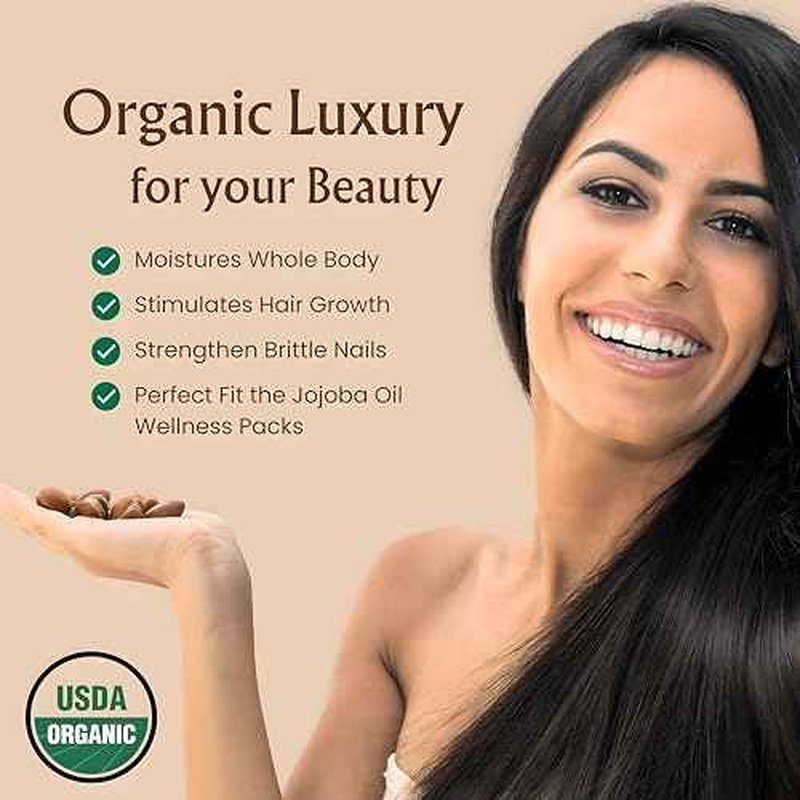 BodyJ4You Organic Jojoba Oil for Skin - USDA Organic 100% Pure Natural - Face Skin Gua Sha Facial Dermaplaning Hair Scalp Massage - Unrefined Cold Pressed Hexane Free - Base Carrier Wax - 1 Fl Oz