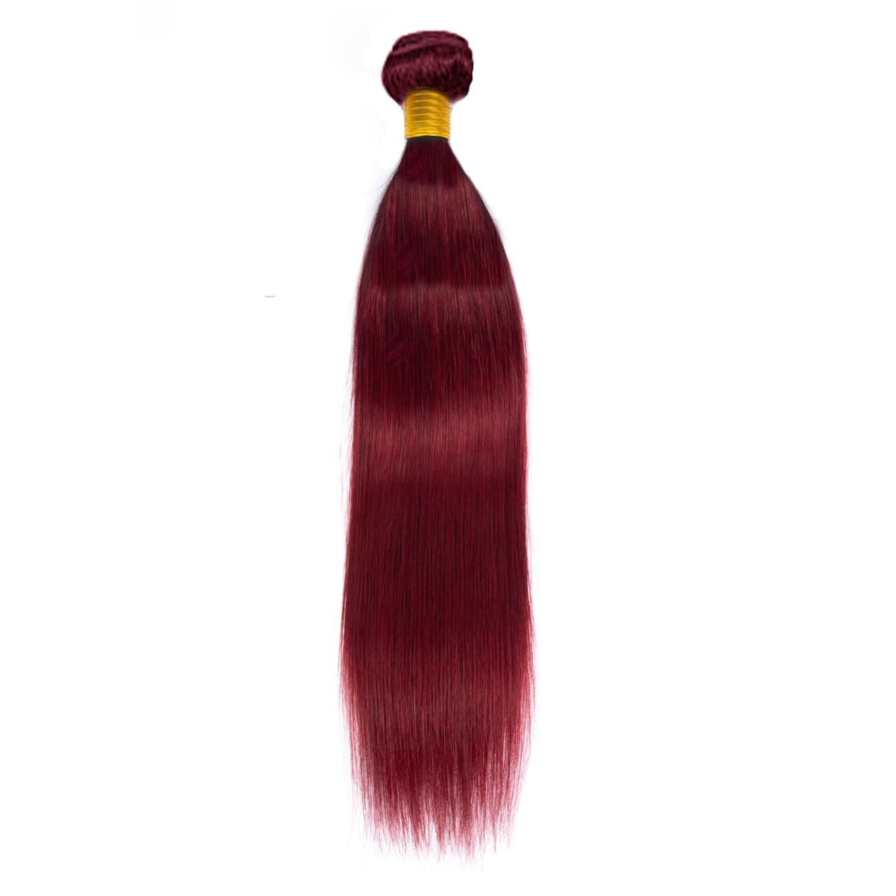 Xddnamei Augfst Virgin Weave Human Hair Bundles 300g #99J-Burgundy-Straight Wave Bundles Human Hair 8 10 12 inch Unprocessed Brazilian Wine Red Quick Weave Hair Bundles for Black Women