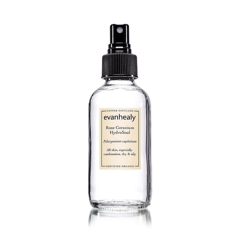 Evanhealy Rose Geranium HydroSoul - Organic Balancing Face Toner | Astringent Hydrosol for All Skin Types