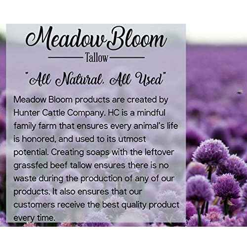 EST'D 2004 HC Meadow Bloom Tallow Bar Soap - Rosemary & Spearmint 2 Pack - Made with All Natural 100% Grass Fed Tallow Handmade Soap Bar - Great for Face or Body Soap