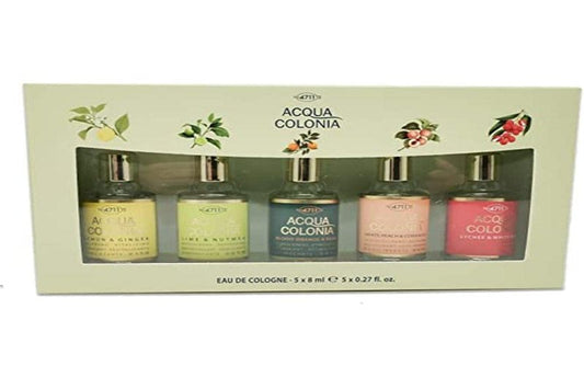 4711 Original Eau de Cologne Miniatures Set | 5 x 0.27 oz - Citrus & Herbal Scents for Unisex