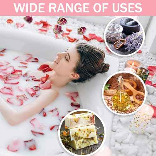 Dried Flowers Pedicure Foot Soak Kit,8 Bags Set for Dry Tired Feet,Including Rose Buds,Lavender,Jasmine,Chrysanthemum,Lemongrass,Mint, Peony,Peach Blossom