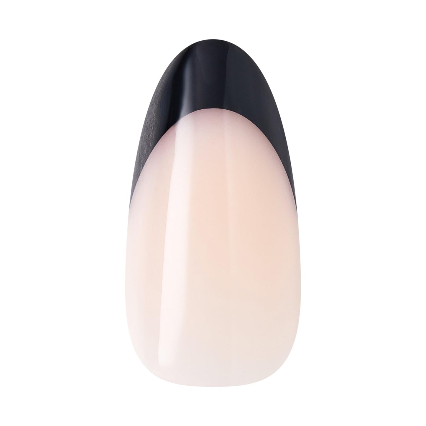 Kiss Core, Press On Nails, Nail glue included, 'Full of Fun', Black, Medium Size, Almond Shape, Includes 32 Nails, 2g Glue, 1 Manicure Stick, 1 Mini File