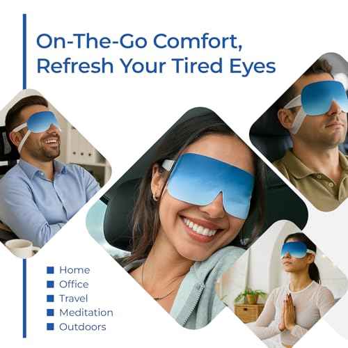 Steam Eye Mask for Dry Eyes | Self Heating Warm Compress for Eyes | Disposable Heated Eye Mask for Sleep, Spa, Travel Essentials & Relaxation Gifts for Women & Men (Unscented, 20 Pack)