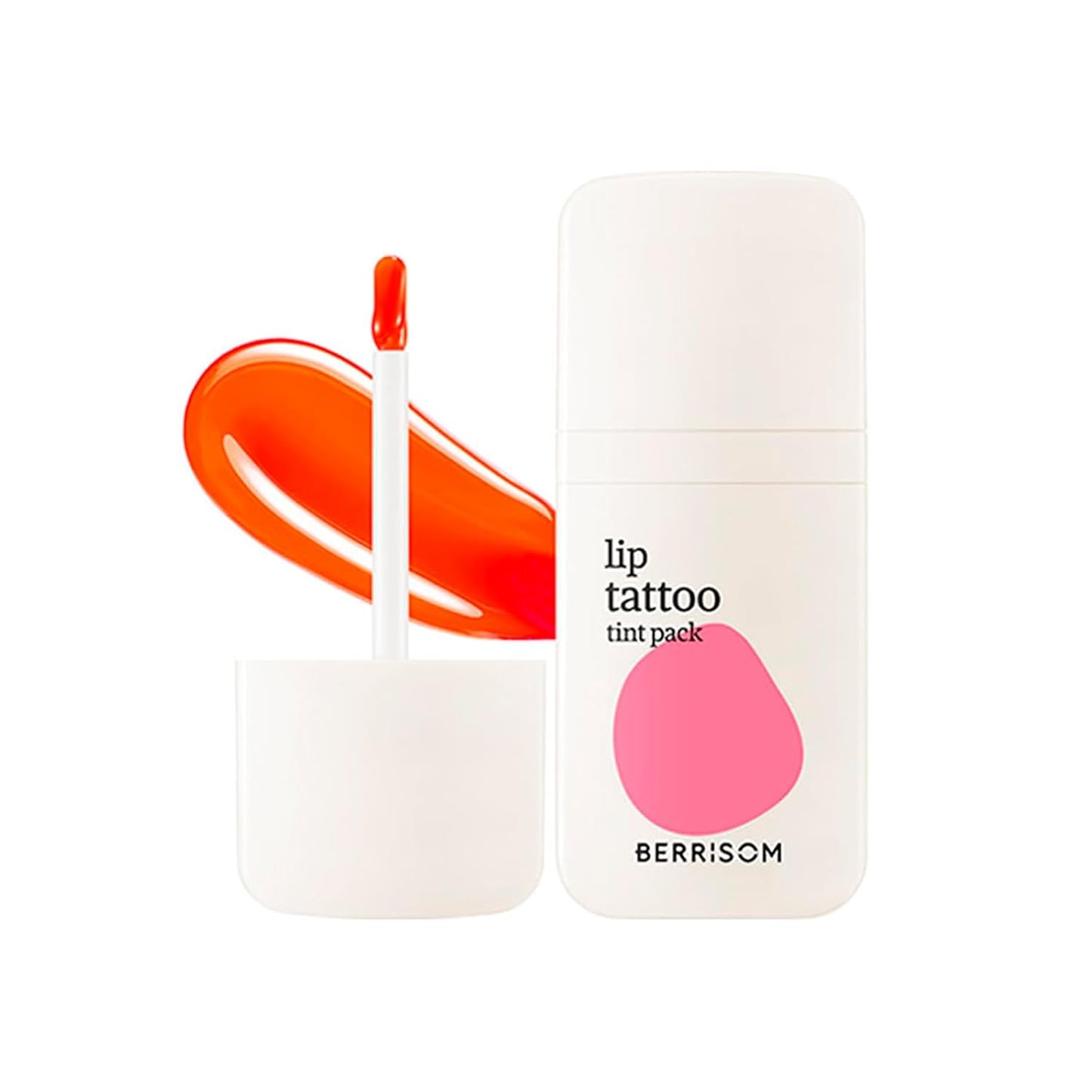Berrisom Lip Tattoo Tint - Waterproof Peel-Off Lip Stain for Long-Lasting Color | Hydrating Formula, 5 Shades Available (Berry Pink)