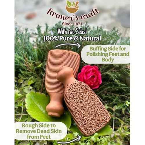 Natural Pumice Stone Made up of Terra Cotta Ancient Indus Valley Foot Scrubber Callus Remover Skin Care Kit for Hand and Dead Skin, Pedicure Tools Foot Exfoliator, Cracked Heels, Body Loofah