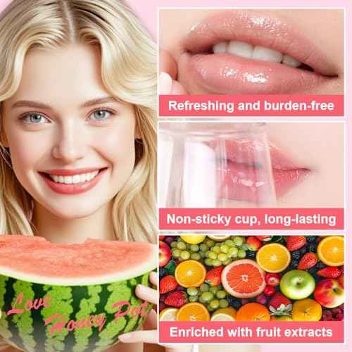 Clouds Cherry Lip Sleeping Mask ? Bee Propolis Moisturizing Lip Balm in Honey Pot ? Exfoliating Overnight Lip Care for Dry and Cracked Lips ? Hydrating Natural Lip Scrub