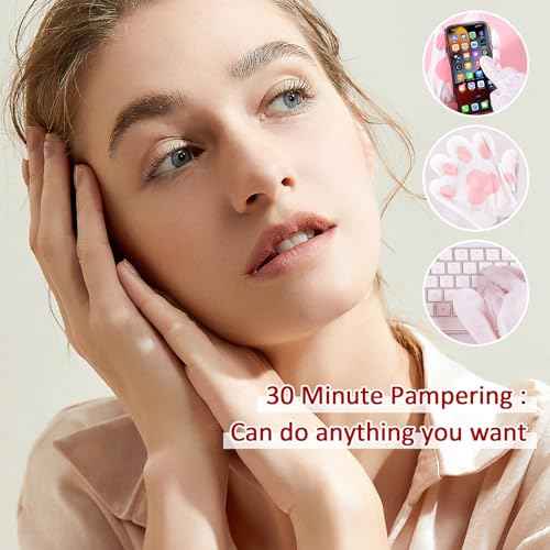 Hand Masks Moisturizing Gloves,6 Pairs Hydrating Hand Peel Masks Gift Set for Dry Cracked Hands Care,Long-lasting and Non-greasy Hand Moisturizer Gloves for Women A