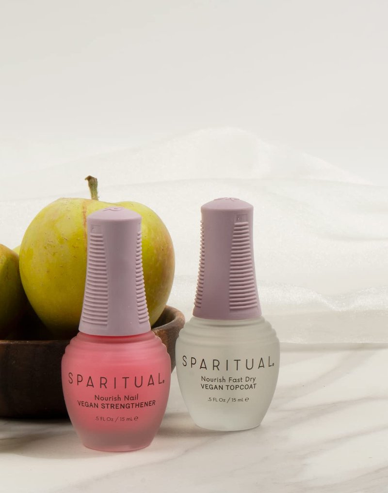 SpaRitual Nourish Fast Dry Topcoat - Vegan Quick Dry Nail Polish Protector | 0.5 fl oz