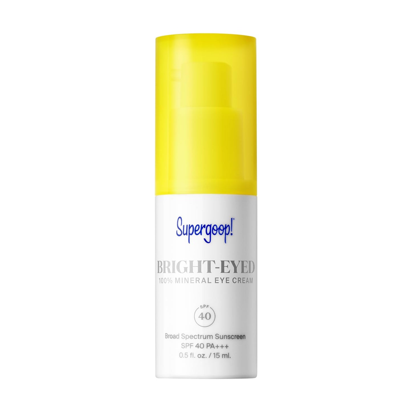 Supergoop! Bright-Eyed 100% Mineral Eye Cream SPF 40 | Hydrating & Anti-Aging Formula