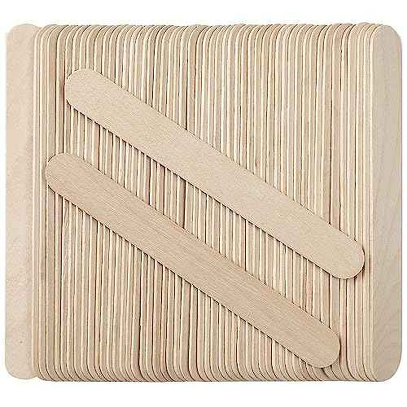 150Piece Waxing Sticks for Hair Removal - Borogo 6'' Premium Splinter-Free Wooden Wax Sticks for Waxing, Wax Stick for Body and Face Waxing