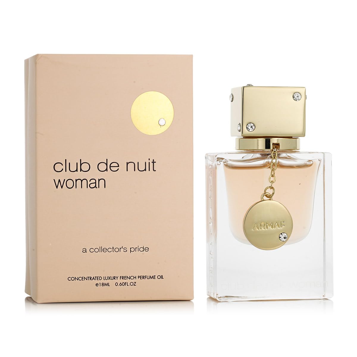 Armaf Club de Nuit – Fruity, Floral, Woody, Musk – Concentrated Perfume Oil Long-Lasting Fragrance for Women, 0.6 Ounce / 18 ml