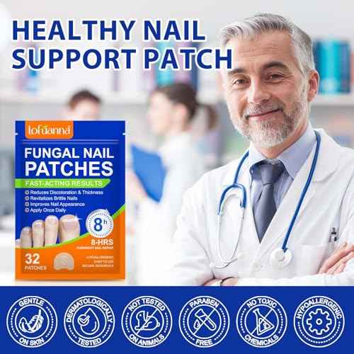 Extra Strength Toenail Treatment - 32 Pcs Nighttime Nail Patches, Overnight Toe Nail Treatments for Damaged Nails Foot Nails Repair and Care, 8-Hour Restores Healthy Appearance