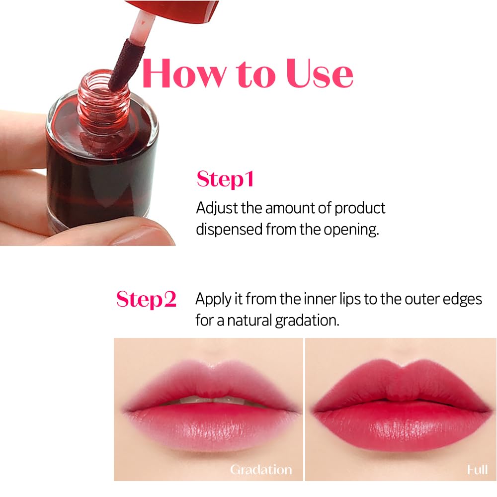 ETUDE Dear Darling Water Tint 3 Color Set, Strawberry Ade, Cherry Ade, Red Grapefruit Ade, Lip and Cheek Stain Trio, Korean Water Blush Tint, K-Beauty Makeup, 9g x 3