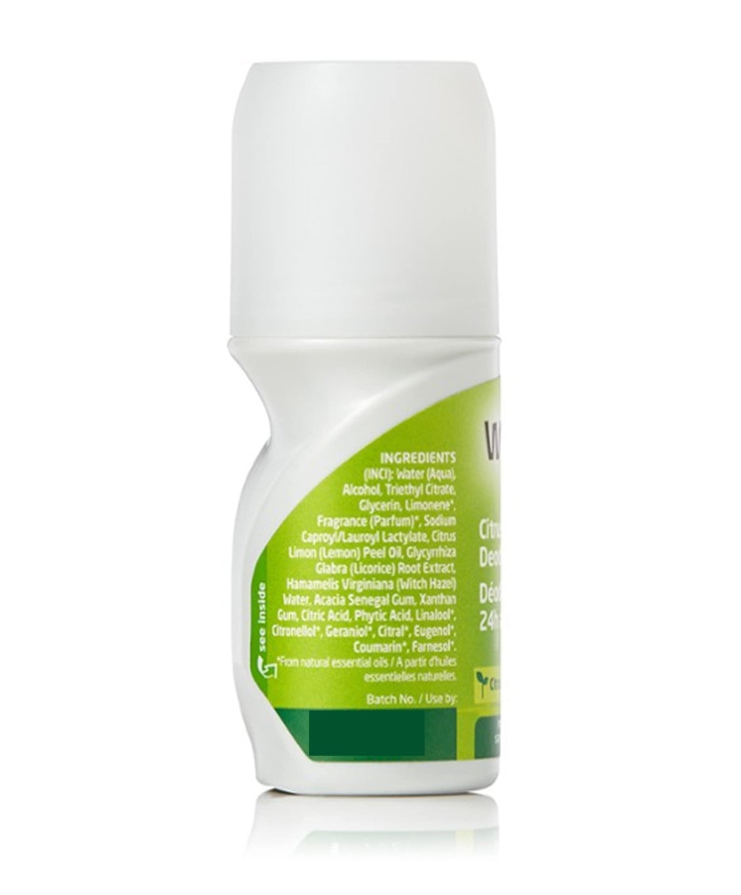 Weleda 24 Hour Roll-On Deodorant, Citrus,Yellow 1.7 Fluid Ounce