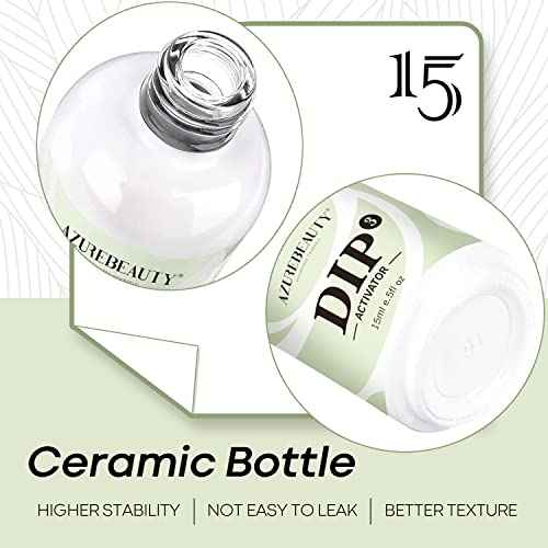 AZUREBEAUTY Dip Powder Activator 15 ml for Nail Dipping Powder Set French Nails Art Manicure Beginner DIY Salon