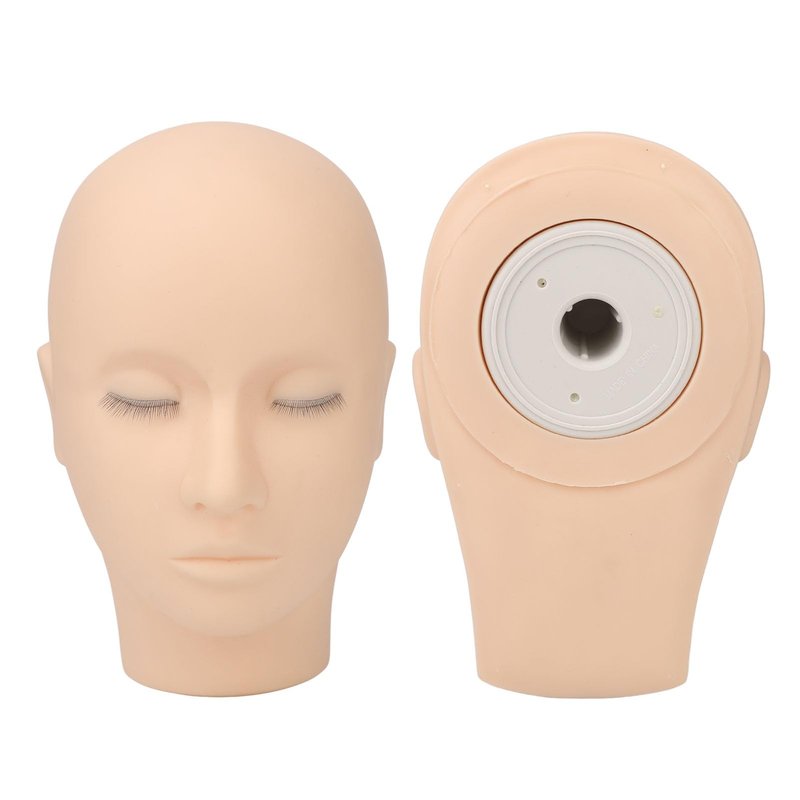 banapoy Lash Mannequin Head, 3 Layers Silicone, Eyelash Extension Training & Makeup Practice Head