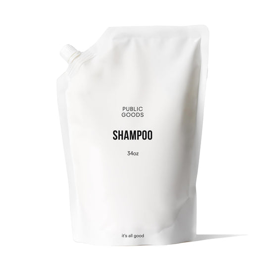 Public Goods Shampoo for Women & Men | Natural Gentle Shampoo to Cleanse & Nourish All Hair Types | Made with Organic Essential Oils | Sulfate & Paraben Free | Vegan | Made in Canada | 34 Fl Oz Refill