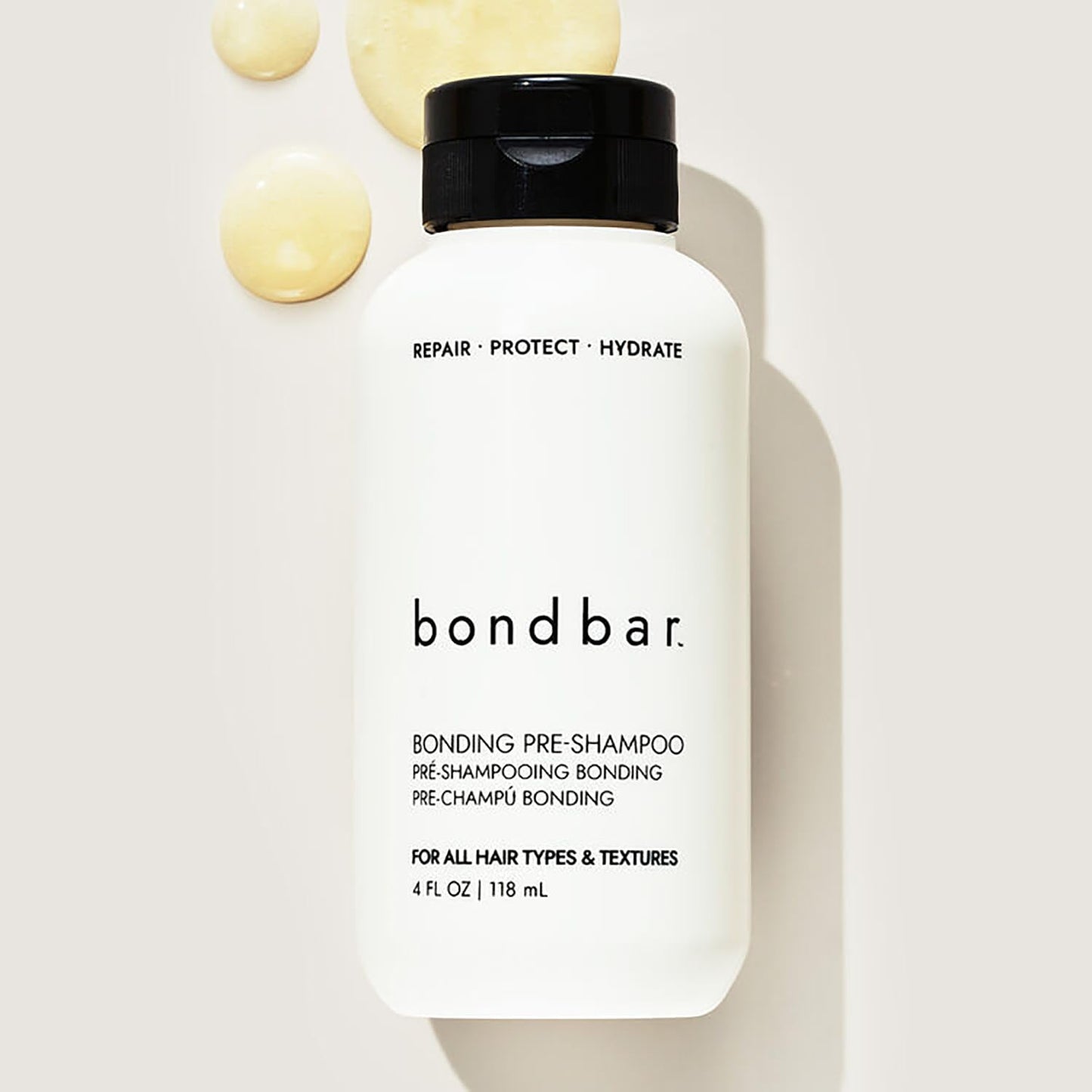 Bondbar PreShampoo Repair Treatment for Damaged Hair, Reduces Breakage & Frizz, Moisturizes & Adds Shine, Strengthens All Hair Types & Textures, Vegan, CrueltyFree, 4 Fl. Oz.
