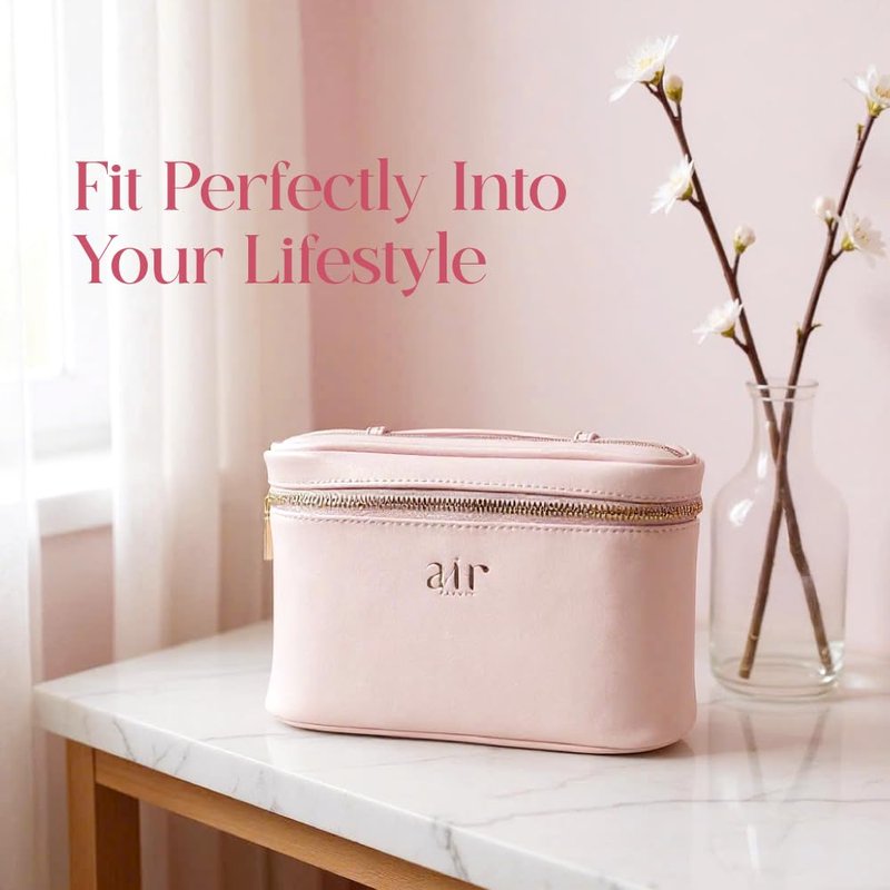 Air Glow Makeup Bag, Cosmetic makeup Travel bag, cosmetic bags for women Case with Zipper Closure