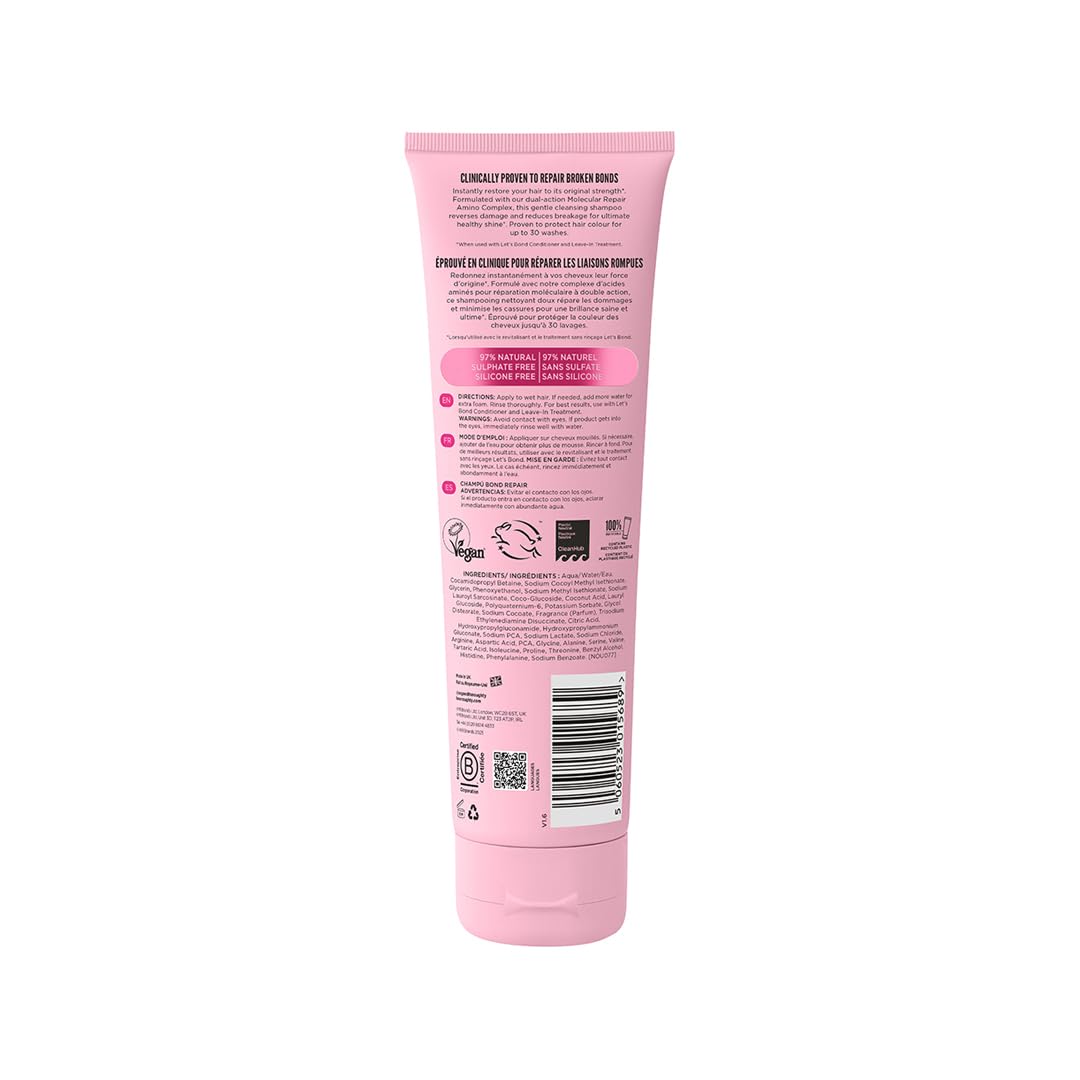 Noughty Let's Bond Builder Shampoo - Repair & Strengthen Chemically Treated Hair | 8.4 fl. oz.