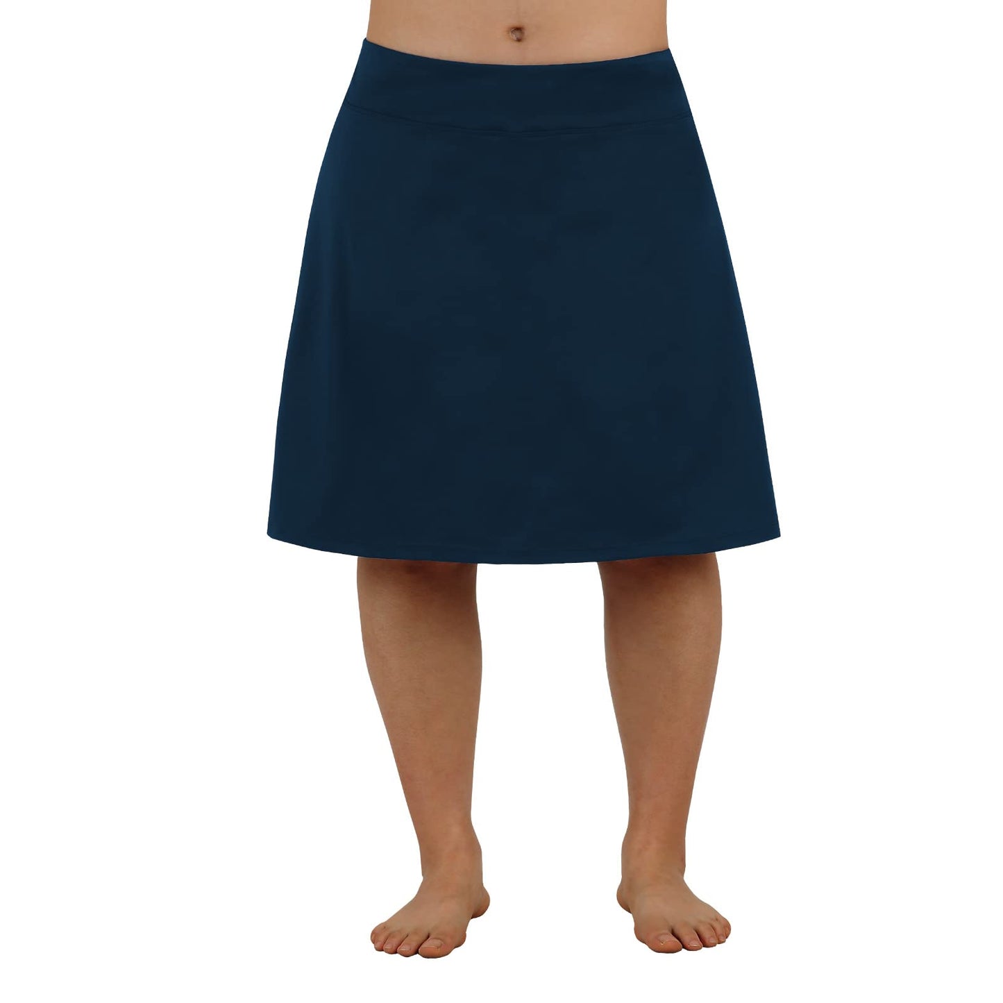beroy Women Plus Size Skorts Skirts Knee Length Running Skirts for Women with Pockets Navy 3XL