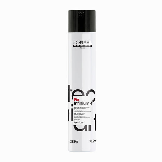 L'Oréal Professionnel Paris Infinium 4 - Strong Hold Hairspray For Natural Feel and Shine, Reduces Frizz Without Stiffness, For All Hair Types