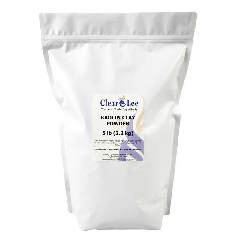 Kaolin Clay Powder - 100% Pure Cosmetic Grade for Skin Detox & Rejuvenation | 5 LB