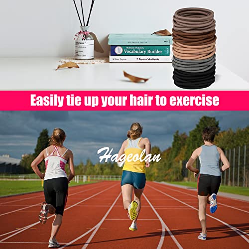 Multy-Colored Hair Ties, 120 PCS Large Elastic Bands, No Damage Ponytail Holders for Thick Hair, Women, Men and Girls