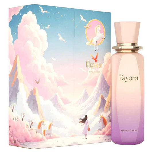 Paris Corner Perfumes | Fayora 3.4 Fl Oz Edp Perfume Unisex Perfume | Elegant Floral Fruity Scent with Passion Fruit, Rose & Jasmine for Long-lasting Enchantment