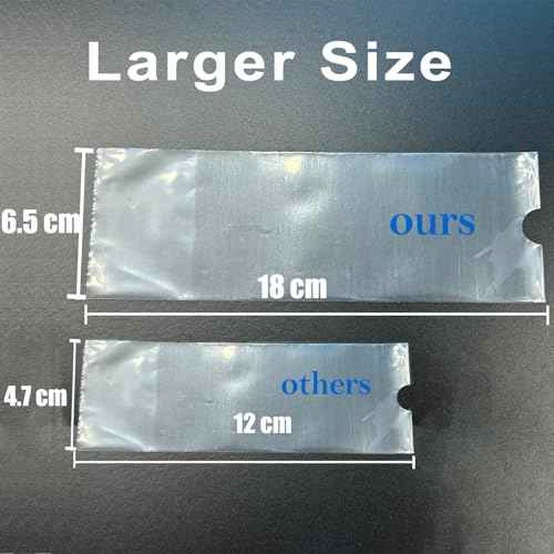 400Pcs Large Machine Pen Covers - Urknall 3"x7" Gun Covers Extra Large Tattoo Pen Sleeves Bags Big Machine Covers Transparent Tattoo Machine Covers Sleeves Tattoo Pen Covers
