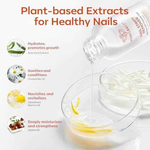 Modelones Semi-Cured Gel Nail Strip Remover | Nail Glue Remover Easy Peel Gel Strips, Press on Nails and Nail Polish | Gentle, Non-Drying, Nourishing and Hypoallergenic Acetone-Free Formula 50ML