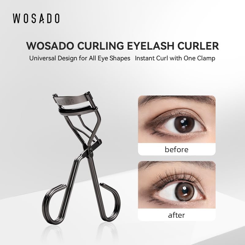 Classic Eyelash Curler - Light Grey, Precision Curling Tool for Stunning Lashes