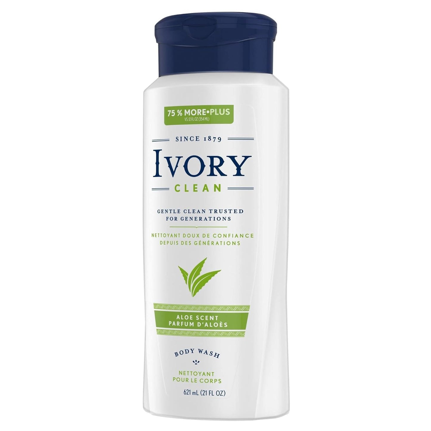 Ivory Scented Body Wash, Aloe 21 oz,Pack of 3