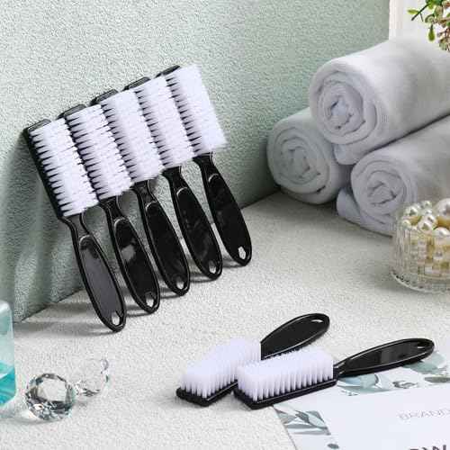 Patelai 15 Pieces Nail Brush Handle Grip for Cleaning Fingernails Toes Scrub Manicure Pedicure(Black)