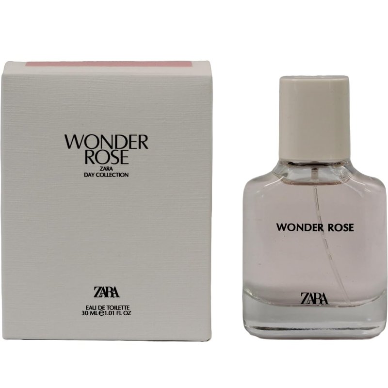 Zara Wonder Rose Eau de Toilette 30 ml (1.0 fl. oz.) for Women Fruity Floral Perfume with Peach Red Berries Jasmine and Coconut Vanilla Cream