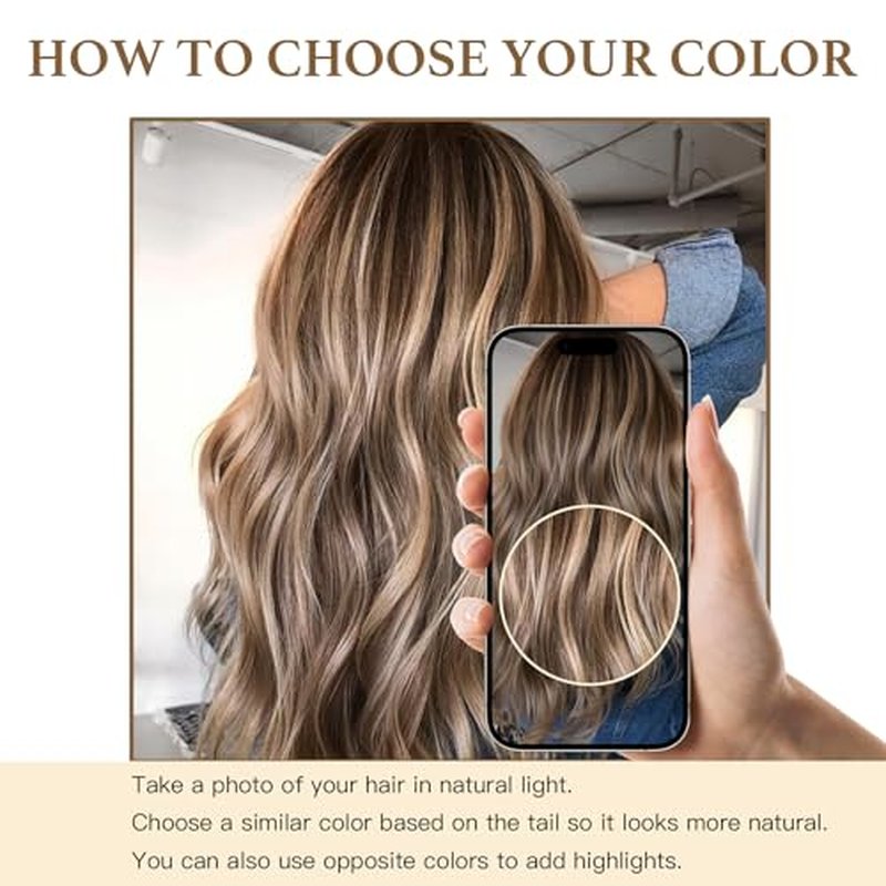 Sunfly Tape in Human Hair Extensions 22 Inch Balayage Chocolate Brown to Caramel Blonde 50g Human Hair Extensions Tape Ins 20pcs