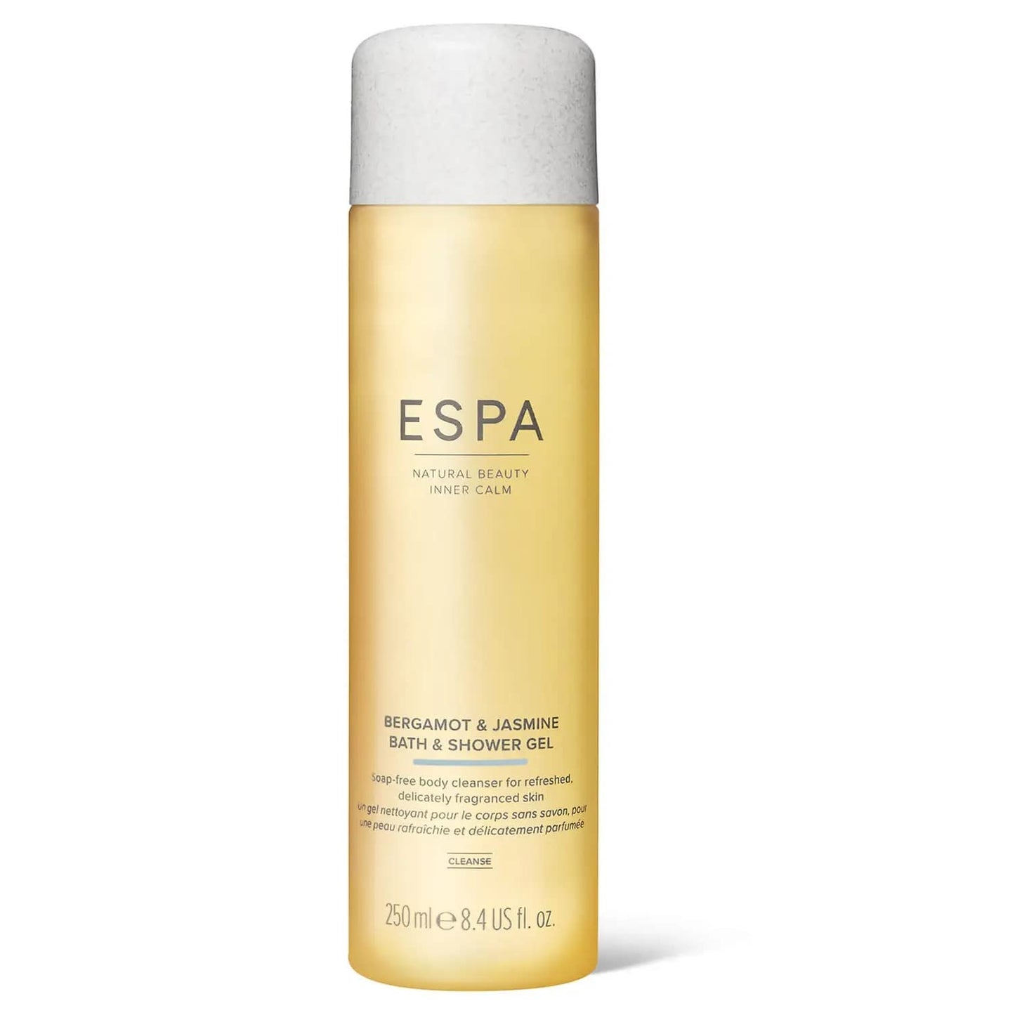 Bergamot & Jasmine Bath and Shower Gel - 100% Natural Fragrance | 250ml