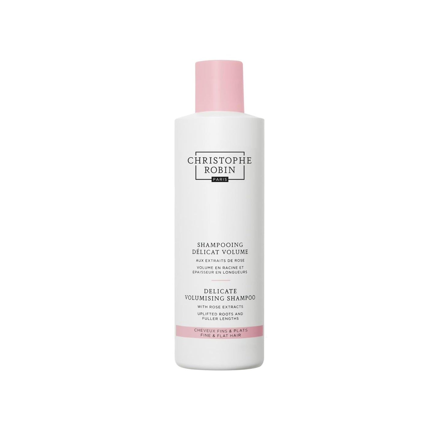 Christophe Robin Delicate Volumizing Shampoo With Rose Extracts for Thin, Fine, and Flat Hair 8.4 fl. oz
