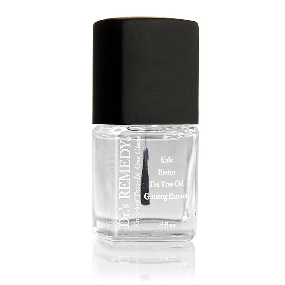 Dr.'s Remedy Enriched Nail Polish, Relaxing Rose with TOTAL Two-in-One Top and Base Coat Set 0.5 Fluid Oz Each