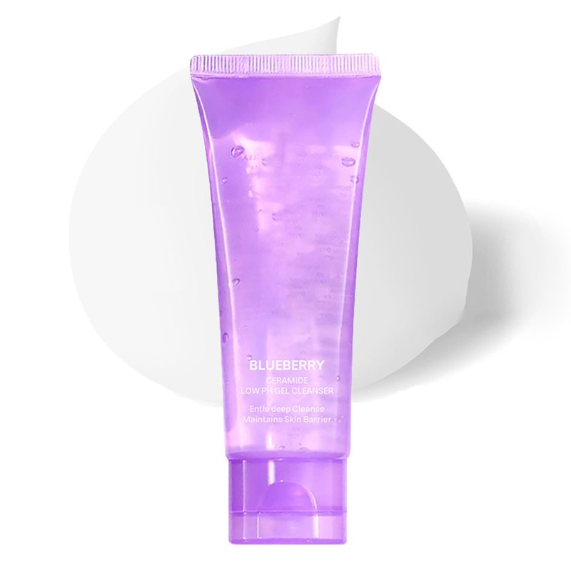 Gentle Face Cleanser, Hydrating Facial Cleanser for Sensitive Skin with Blueberry,Ceramides and Asiatica Cartel, Barrier Repair Hydrating Face Wash for Dry Skin,Oil Skin and Sensitive Skin