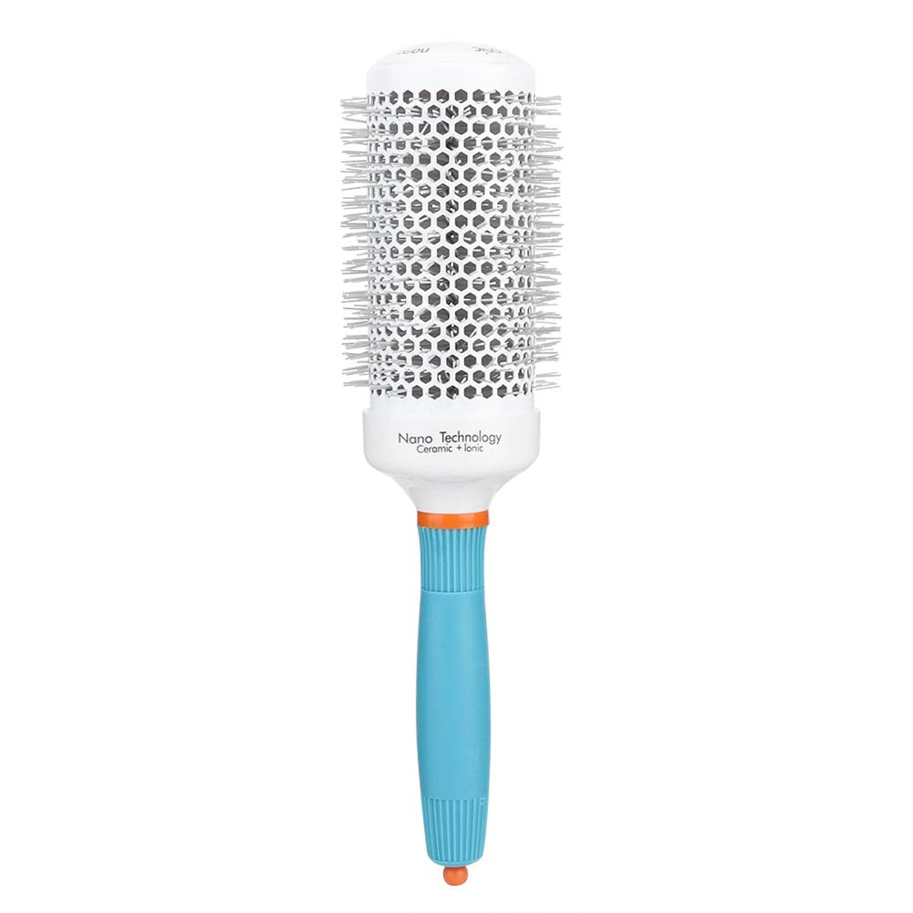 Baxnore Aluminum Moroccan Oil Round Brush, Round Hair Brush, Roller Hairbrush for Blow Drying, Curling, Straightening, 10.6x1.3in, 25#, Pink (53# (1200 single model price 11))