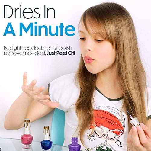 Toysical Nail Art Kit for Girls - Girls Nail Polish Sets for Kids or Tweens - Non Toxic Nail Gift Set - Top Birthday Gift for Ages 6, 7, 8, 9, 10, 11, 12 Year Old Children or Pre-Teen Girls