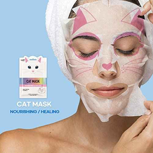 Epielle Character Face Mask Wave & Wild 12 Pack, Fun & Effective Korean Skin Care, Spa Party Favors, Stocking Stuffers, Birthday Gifts for Women, Thanksgiving Essentials
