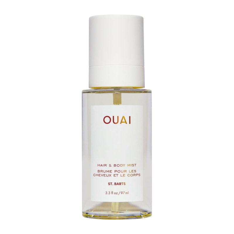 OUAI St. Barts Hair and Body Mist - Tropical-Scented Hair Perfume and Body Spray - Notes of Dragonfruit, Orange Blossom, Tuberose & Musk (3.3 Fl Oz)