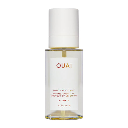 OUAI St. Barts Hair and Body Mist - Tropical-Scented Hair Perfume and Body Spray - Notes of Dragonfruit, Orange Blossom, Tuberose & Musk (3.3 Fl Oz)