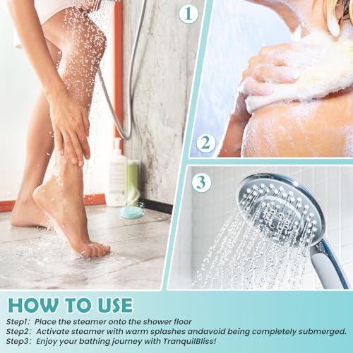 TranquilBliss 18 Pack Shower Steamers with 6 Smoothing Long-Lasting Scents, Shower Bath Bombs with Natural Fragrance, Self-Care and Relaxation Presents for Women and Men