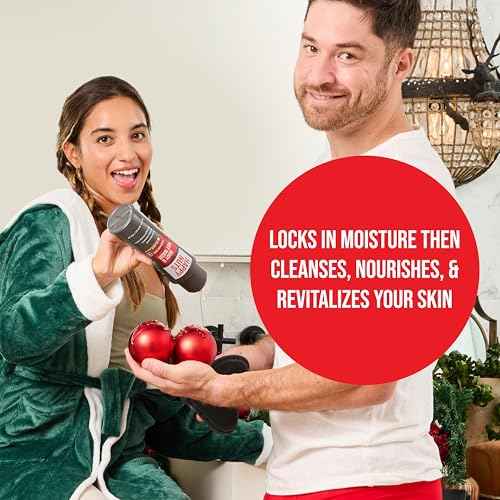 HAPPY NUTS Big Wood Body and Nut Wash - Moisturizing Men's Shower Gel, Natural Bodywash with Deep Cleanse for Sensitive Skin - Men's Soap (2 Pack, Big Wood)