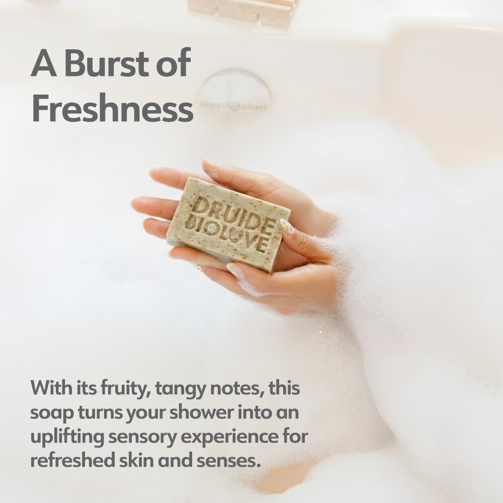Exfoliating Women natural soap Bar,Body Cleanser Scrub,Made in Canada,105 g