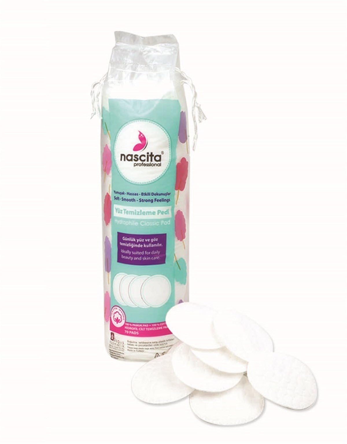 Professional Facial Cleansing Cotton Pads – 70 Count – Soft, Lint-Free Makeup Remover & Toner Pads for Daily Skincare